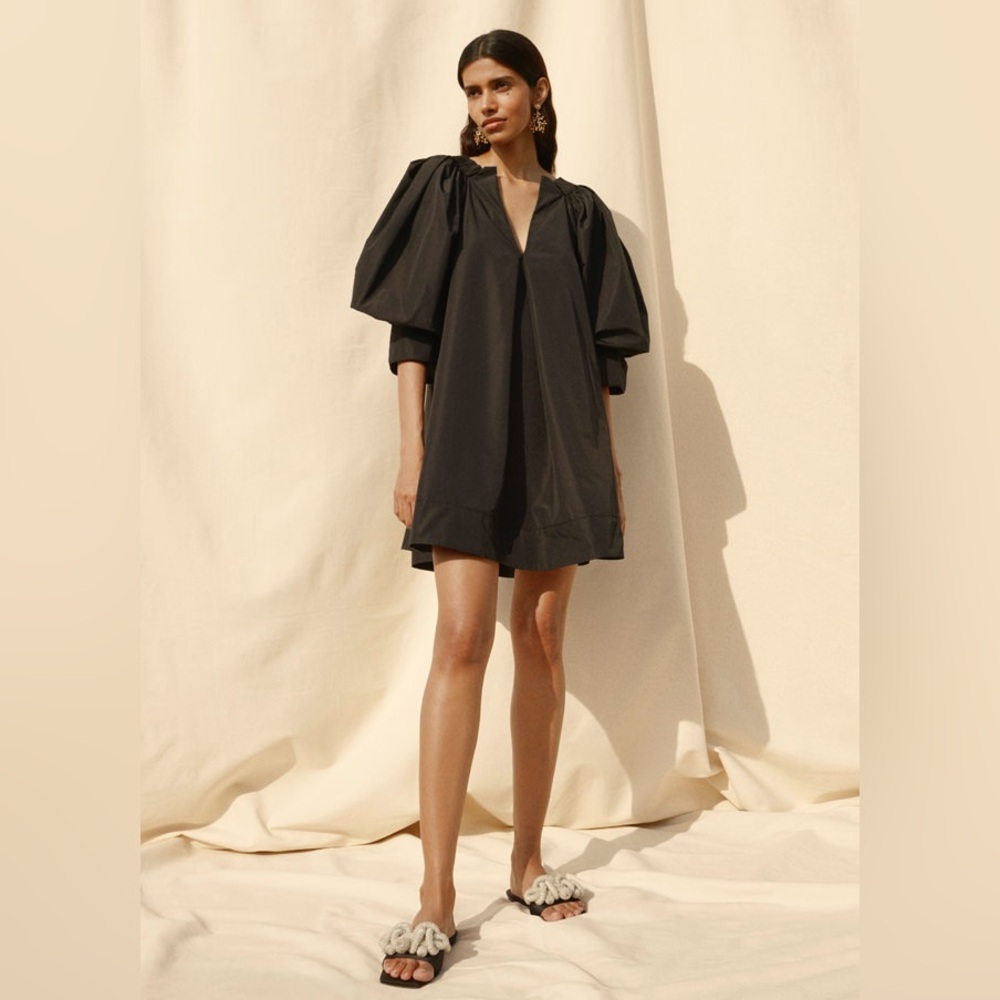 Rare H&M Voluminous Tunic Conscious Exclusive Balloon Sleeve Babydoll Dress